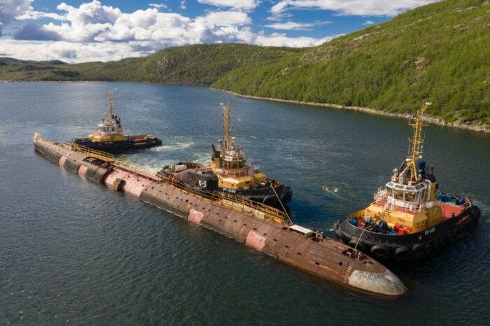 У рф загорівся перший радянський атомний підводний човен